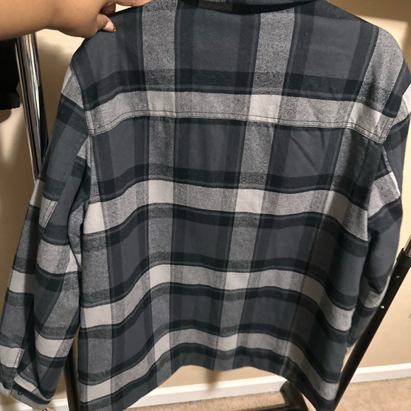 Levi's Men's Checkered Jacket - Black and Gray - Picture 7 of 7